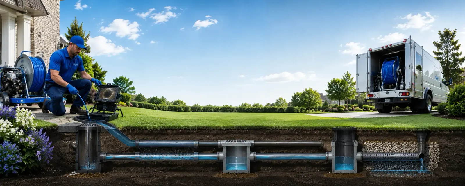 Outdoor drain cleaning information for Dayton, ME